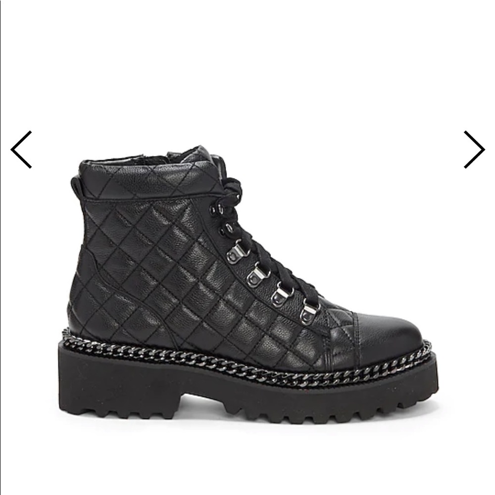 VINCE CAMUTO MAISSA QUILTED COMBAT BOOT